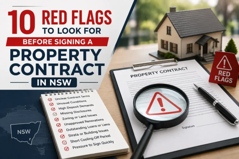 10 Red Flags to Look for Before Signing a Property Contract in NSW